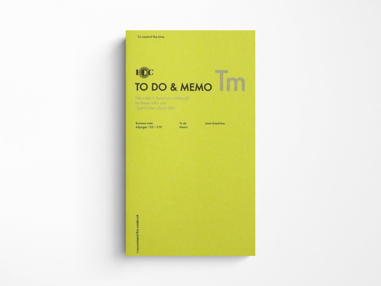 Luddite A5 Slim Notebook - To Do & Memo