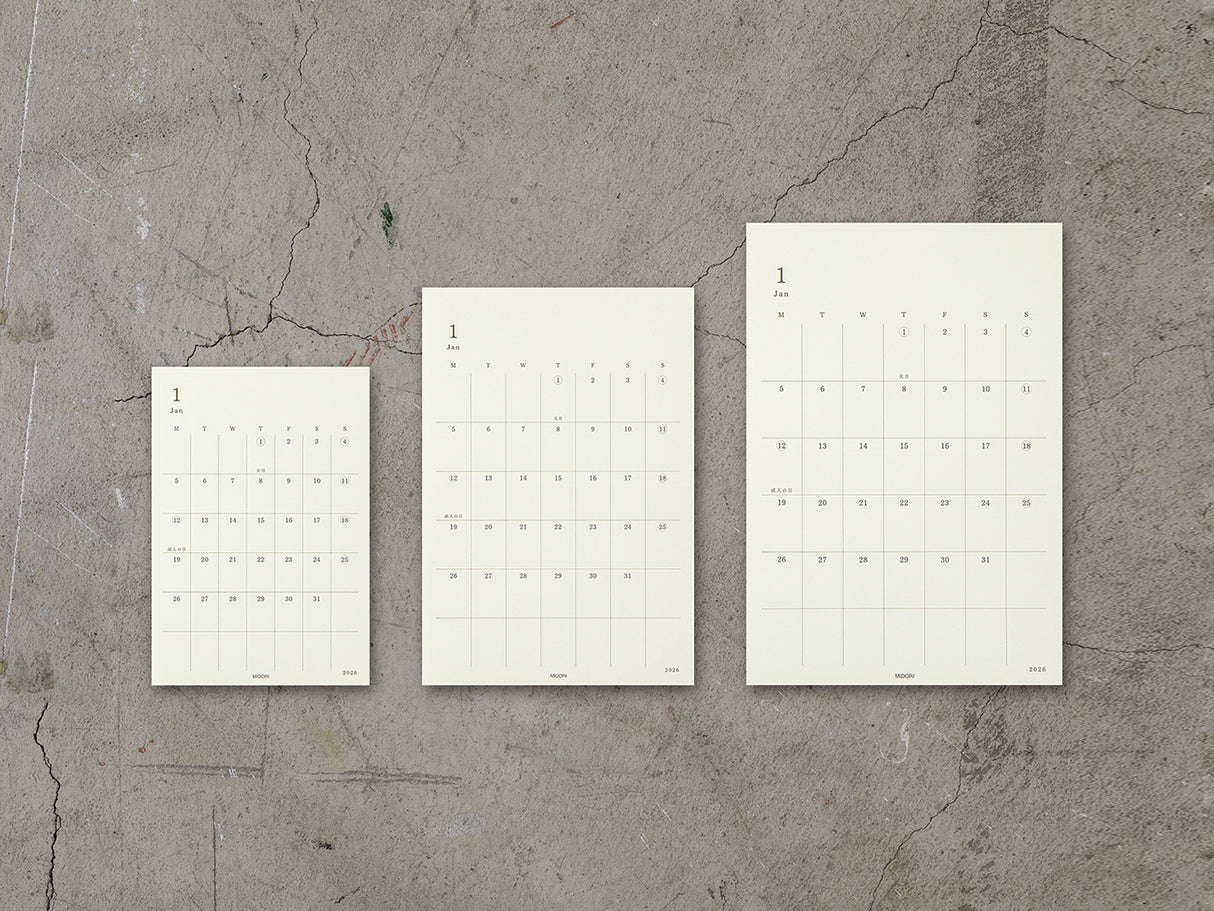 MIdori MD Diary Stickers 2026