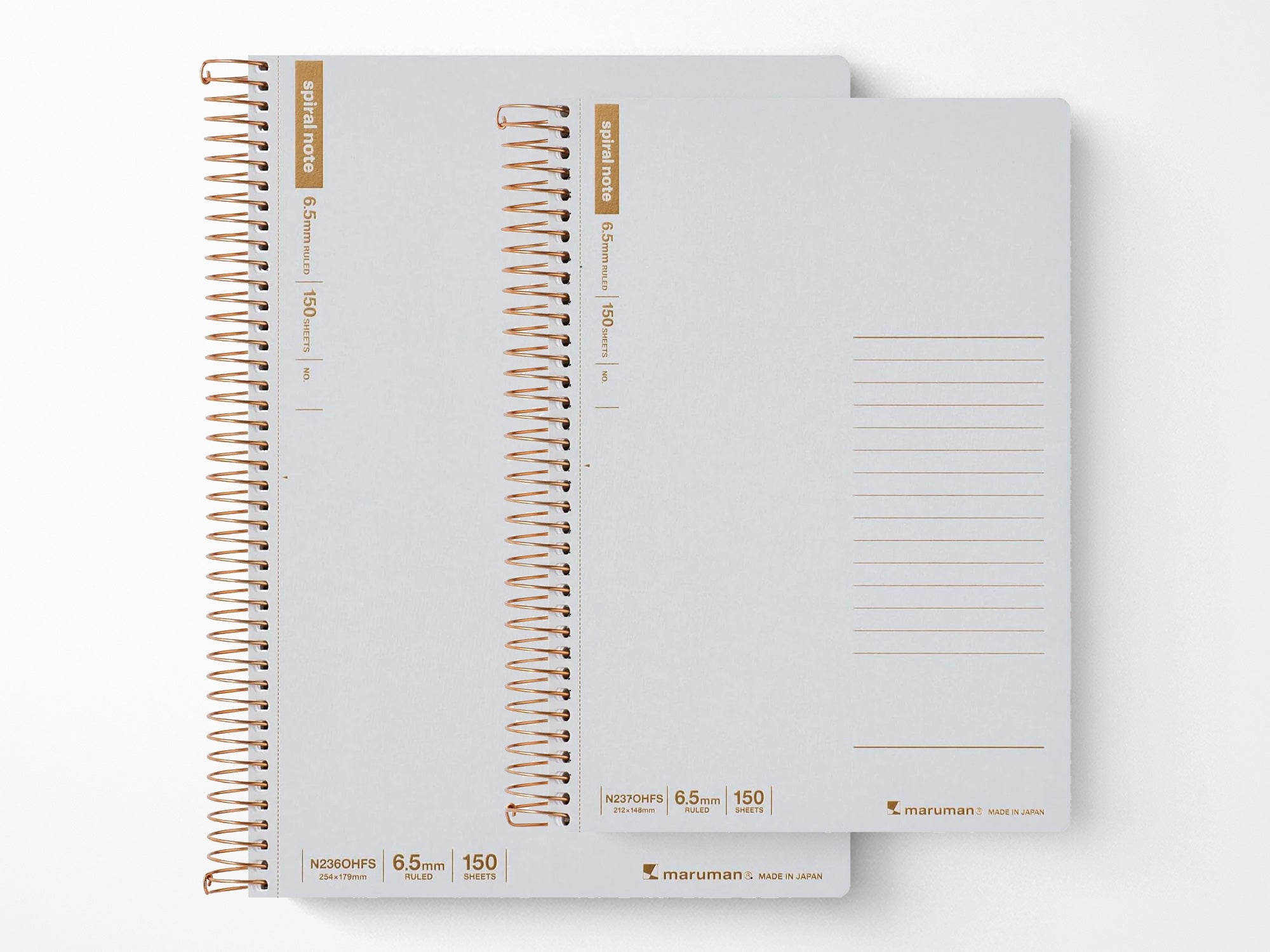Maruman Spiral Notebook Basic - Grey – Jenni Bick Custom Journals