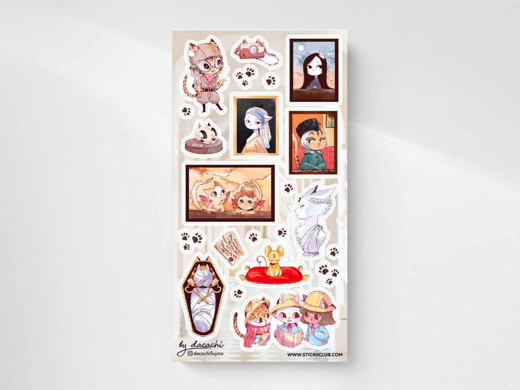 Meow-Seum Treasures Sticker Sheet