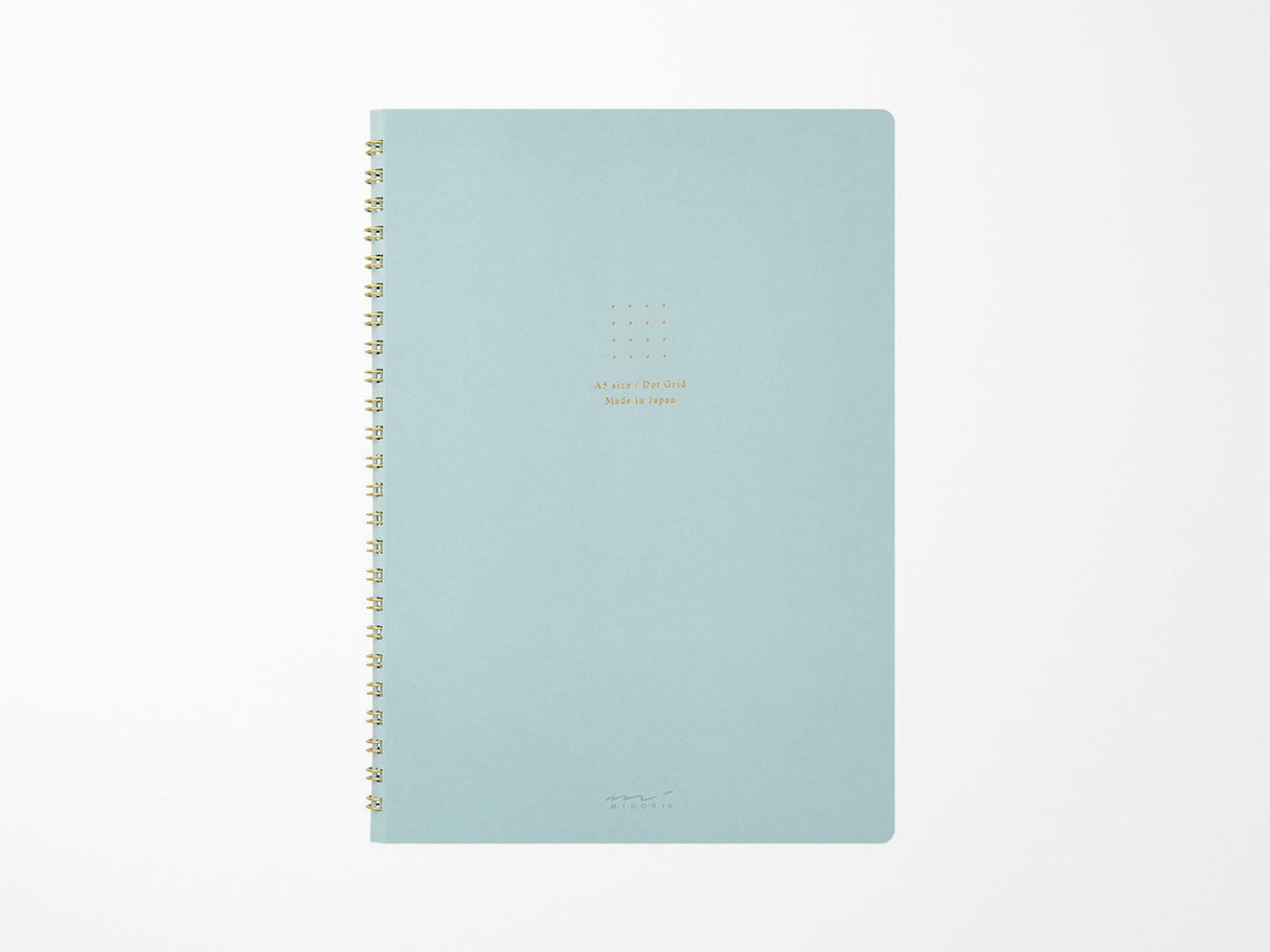 Midori A5 Ring Color Notebook - Dot Grid