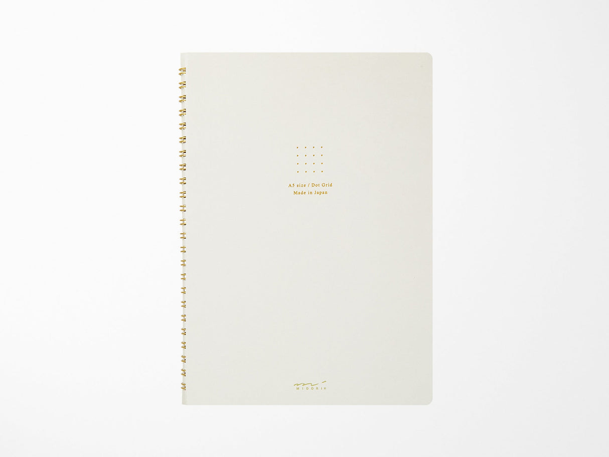 Midori A5 Ring Color Notebook - Dot Grid
