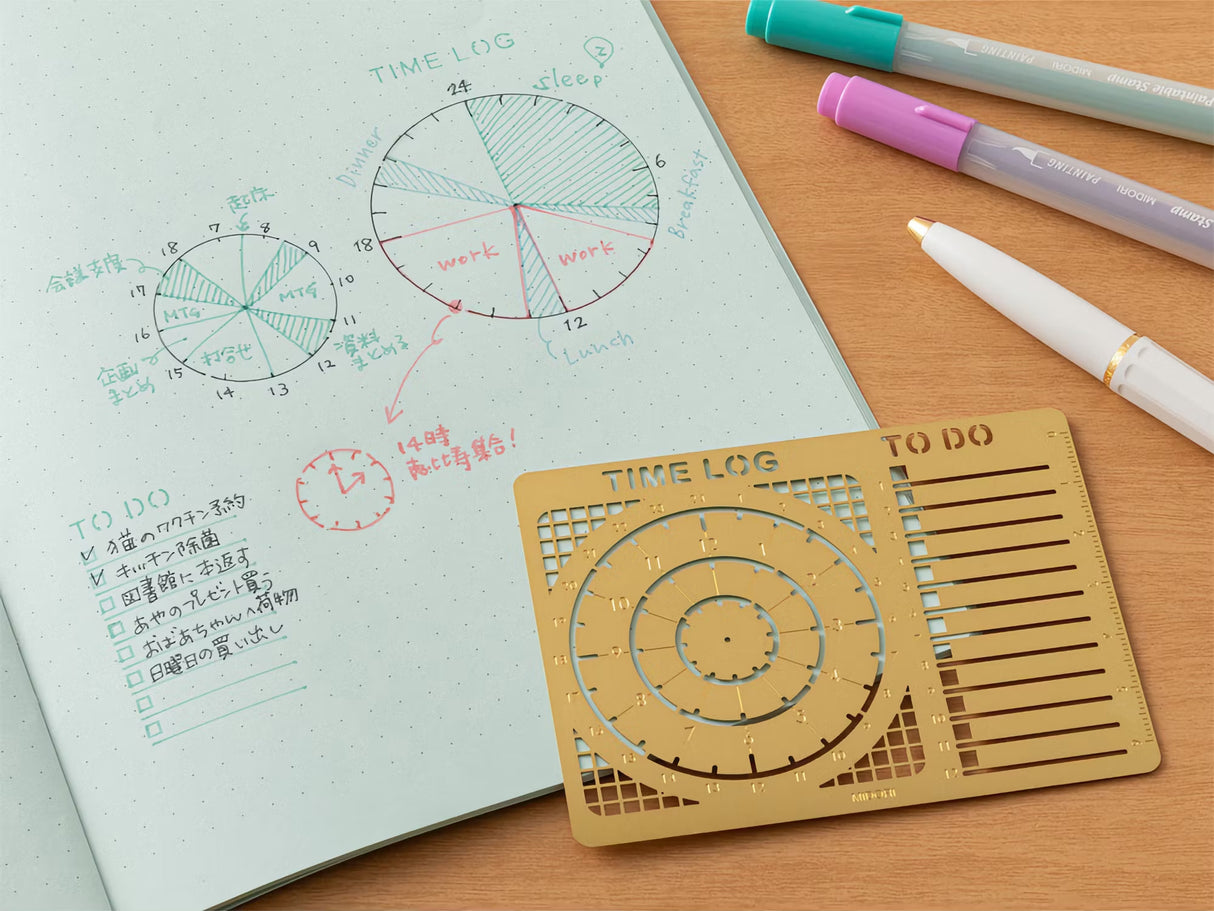 Midori Diary Template - Time Log