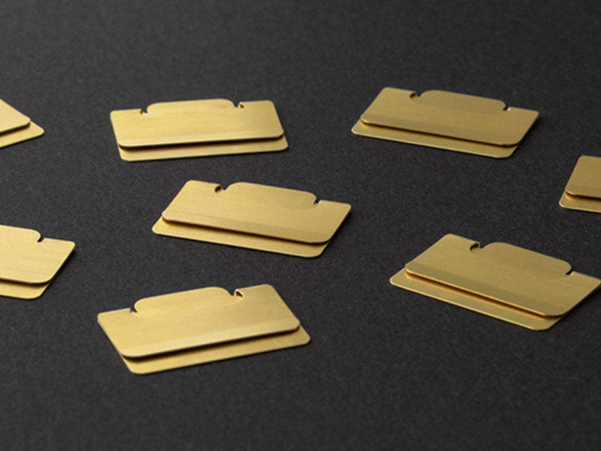 Midori Index Clips Chiratto Brass S