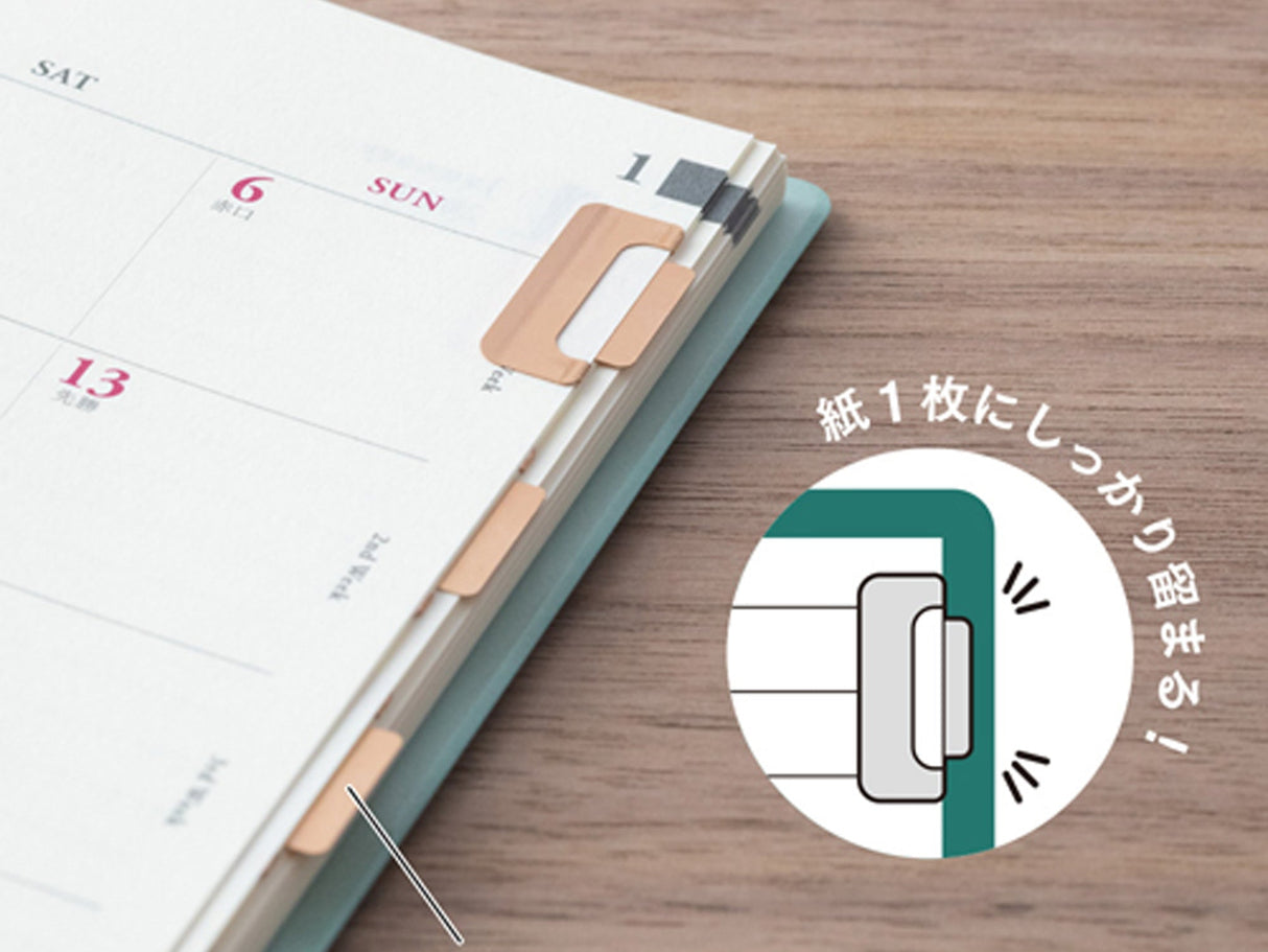 Midori Index Clips Chiratto Orange M