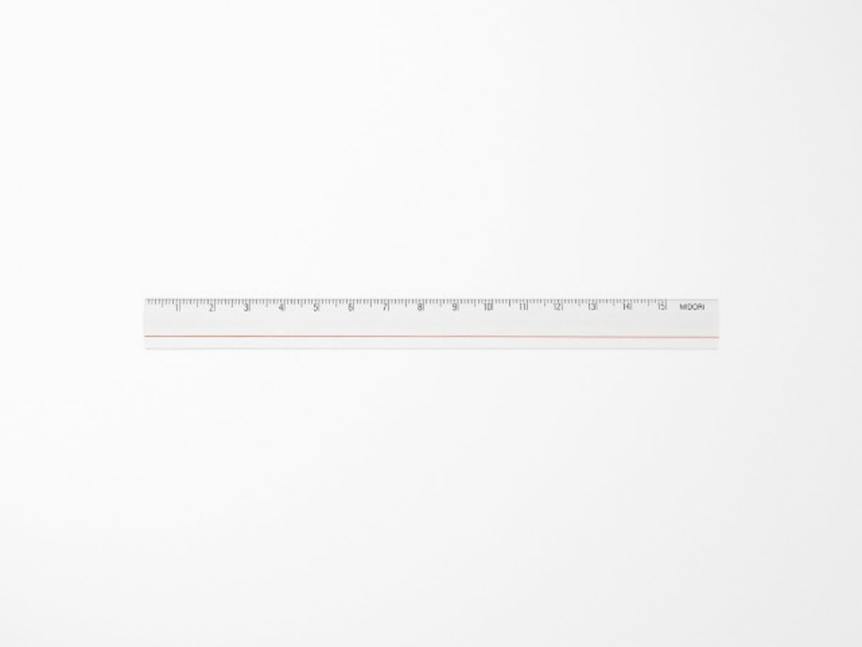 Midori Lens Magnifying Ruler - Clear