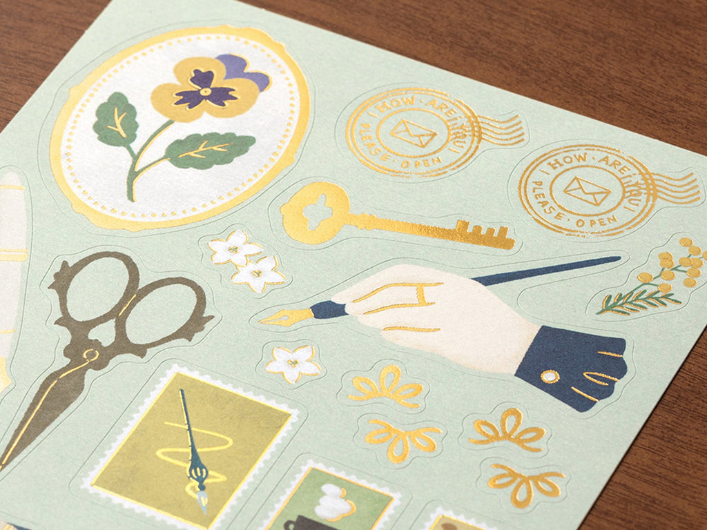 Midori Letter Set Collage - Stationery Pattern