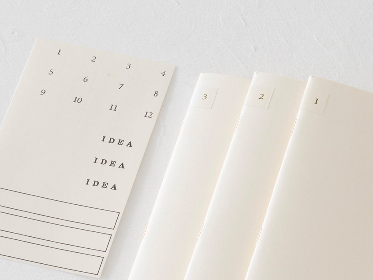 Midori MD Notebook Light A4 Blank Set of 3