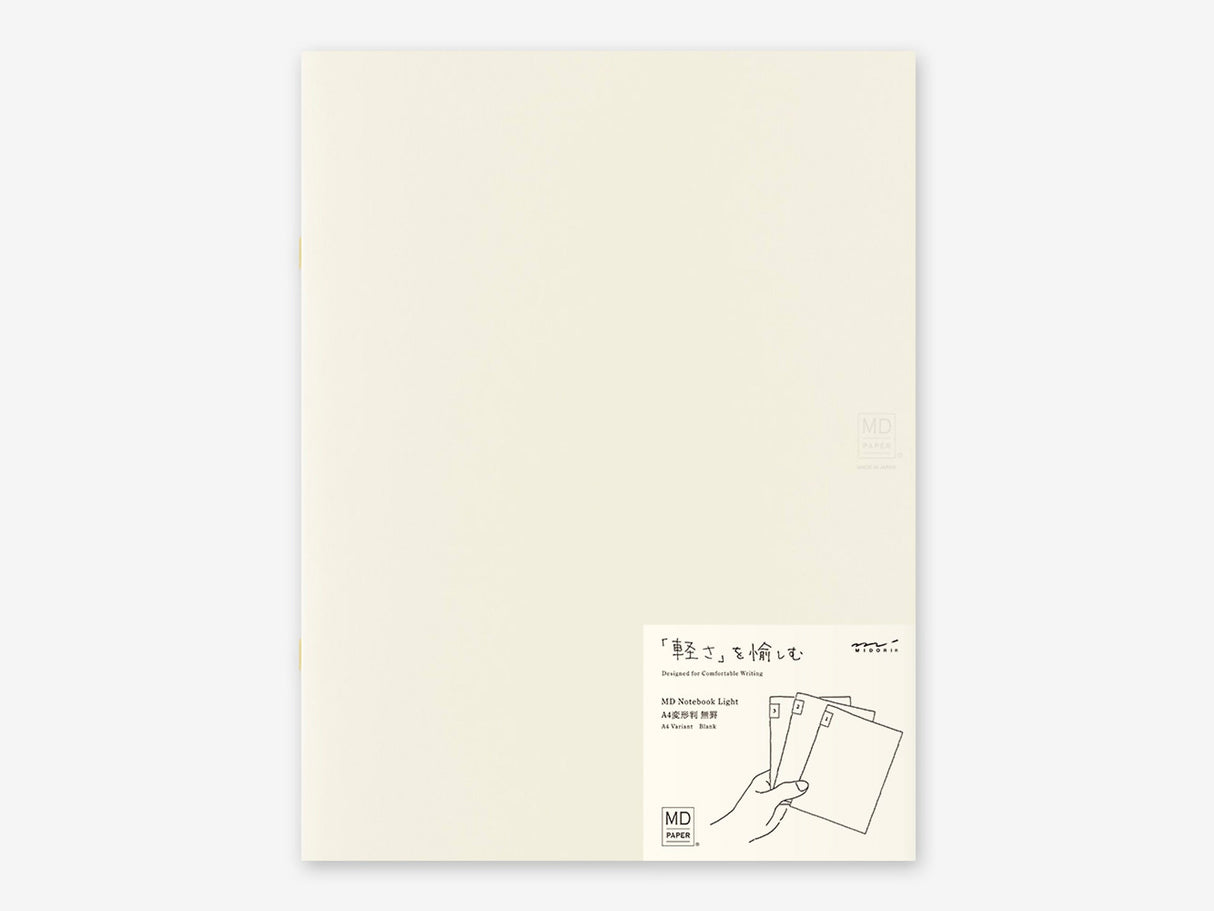 Midori MD Notebook Light A4 Blank Set of 3