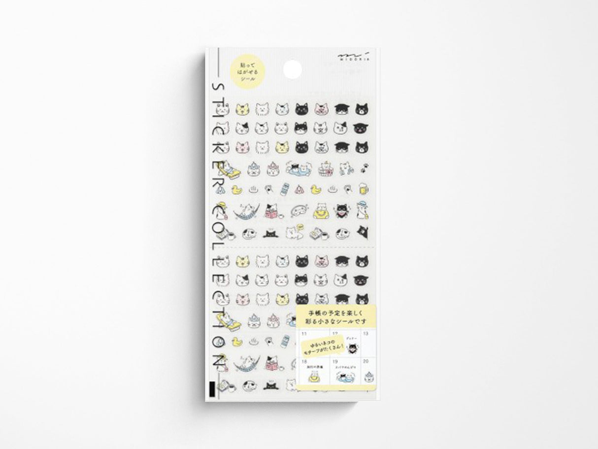 Midori Planner Stickers - Pictograph Cat