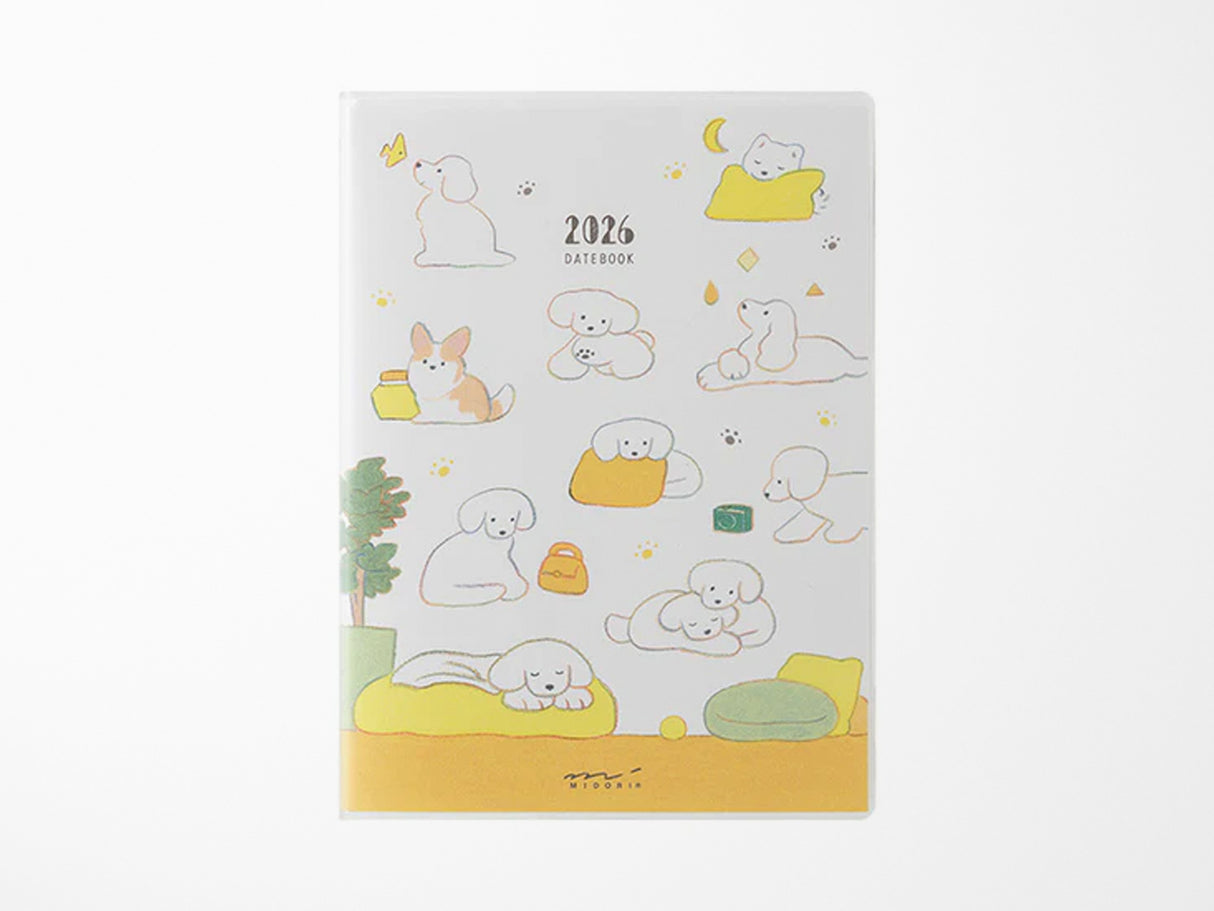 Midori Pocket Diary 2026 A6 - Dog