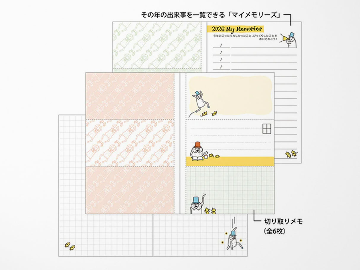 Midori Pocket Diary 2026 Mini - Ojisan