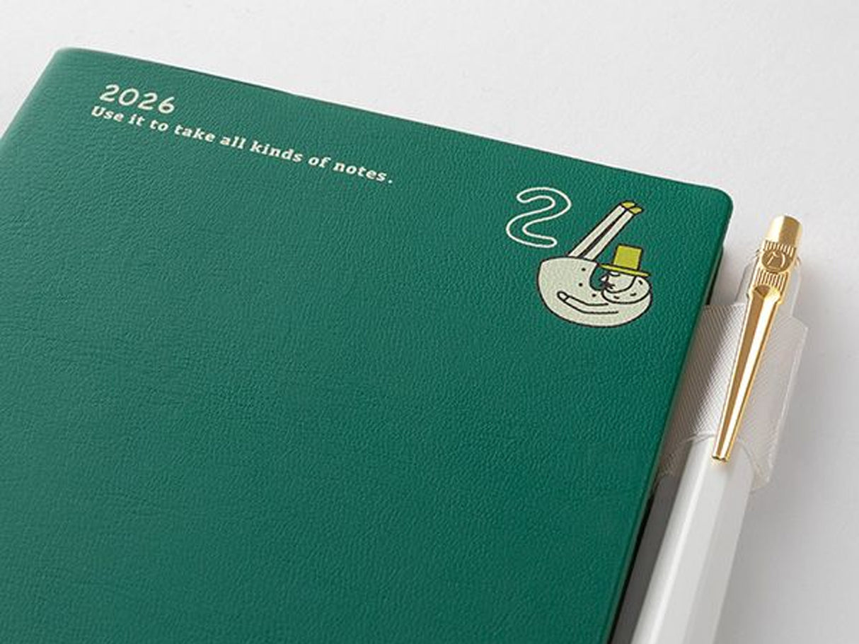 Midori Pocket Diary 2026 Weekly A6 - Ojisan