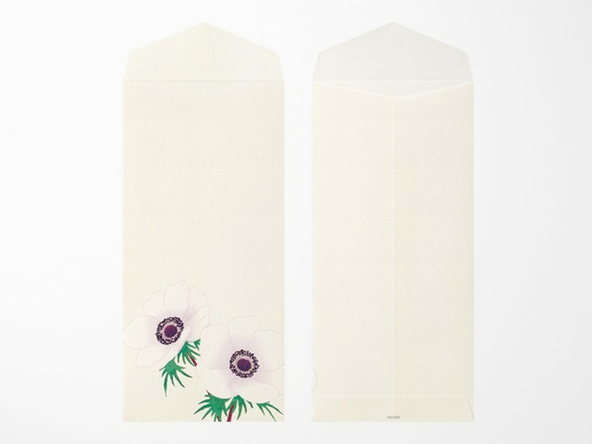 Midori Seasonal Envelopes - 158 Spring Flowers Four Designs