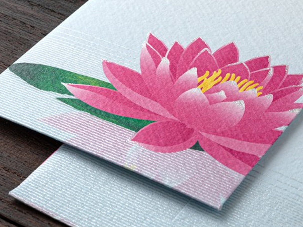 Midori Seasonal Envelopes - 176 Water Lily Reflection