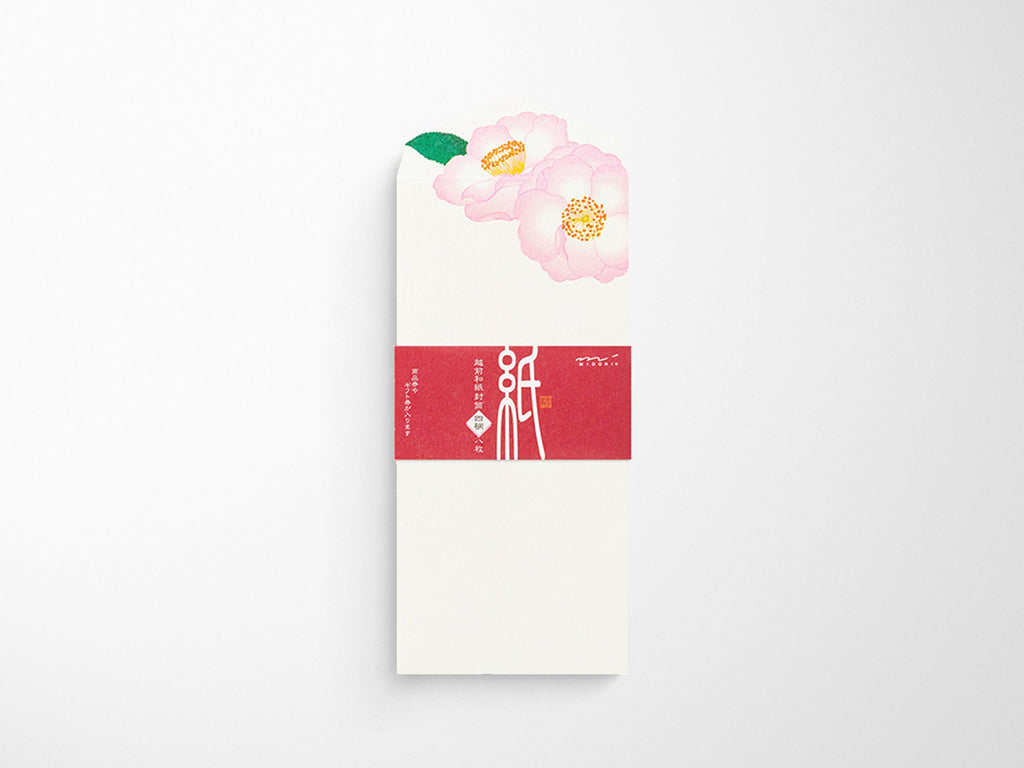 Midori Seasonal Winter Camellia Sasanqua Envelope