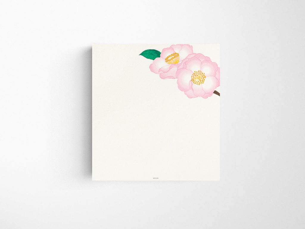 Midori Seasonal Winter Camellia Sasanqua Letter Pad