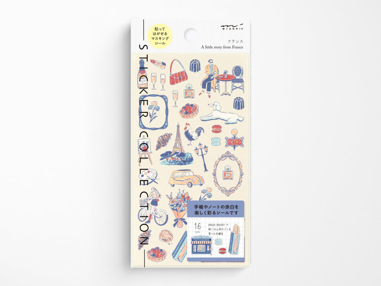 Midori Stickers - French Motifs