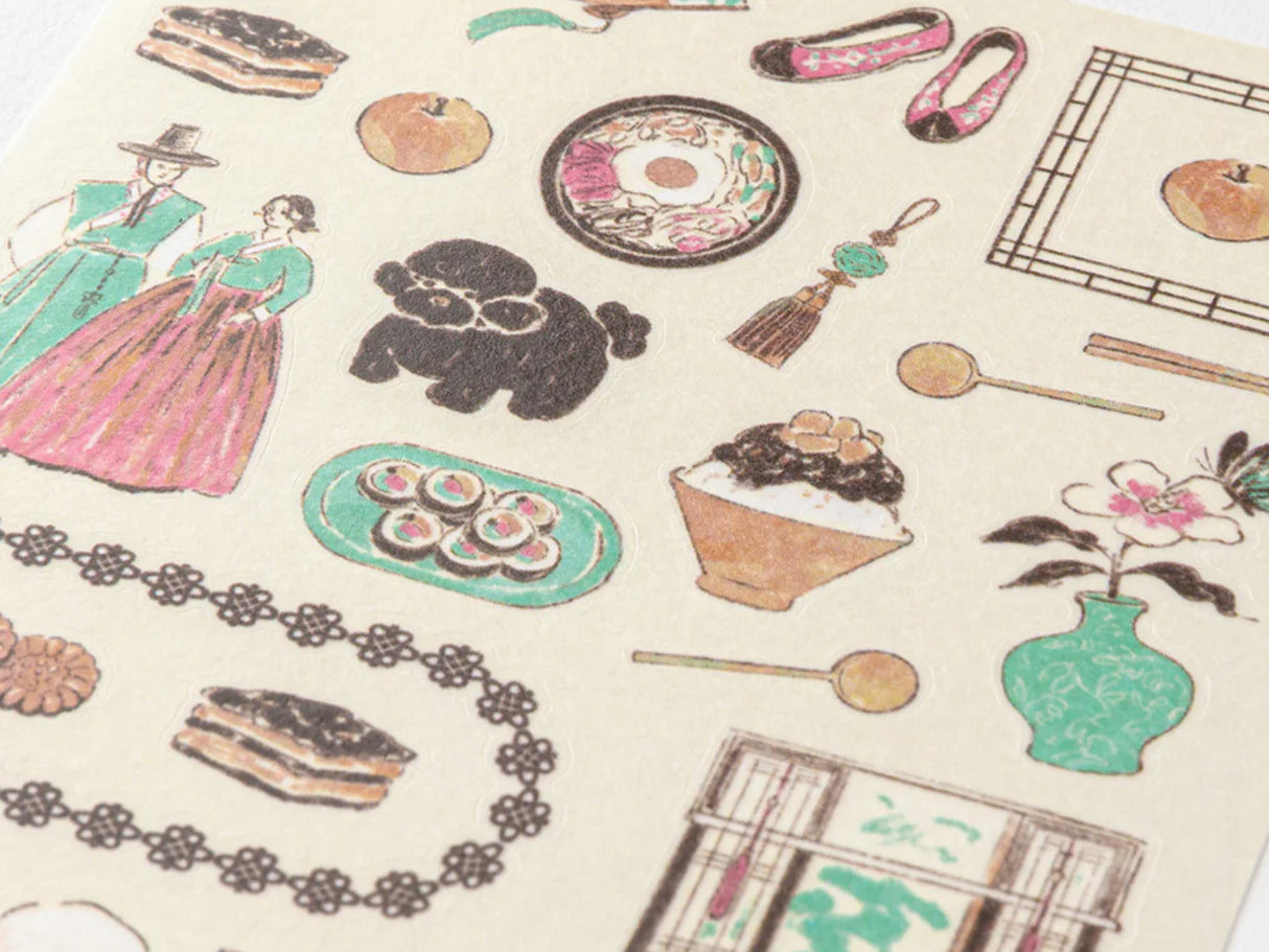 Midori Stickers - Korean Motifs