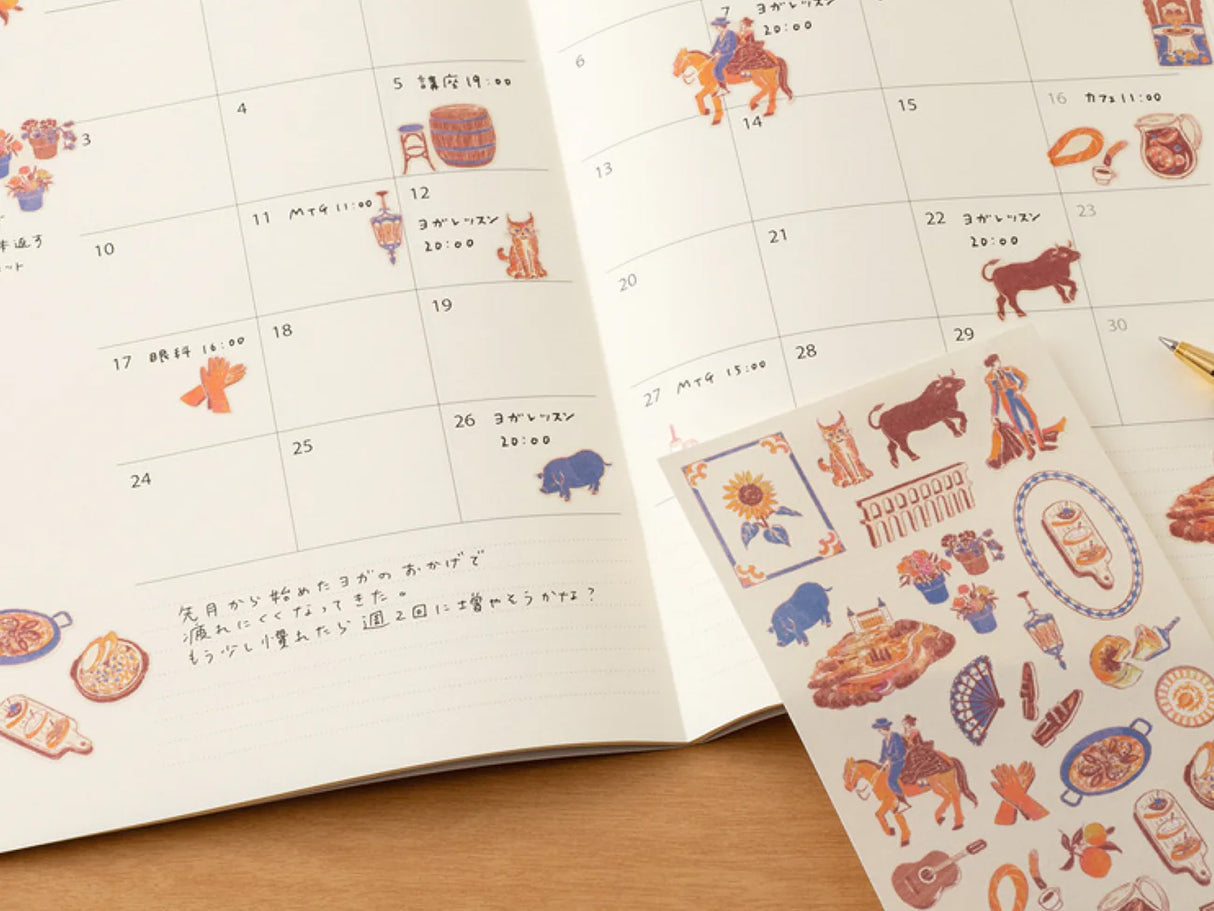 Midori Stickers - Spanish Motifs