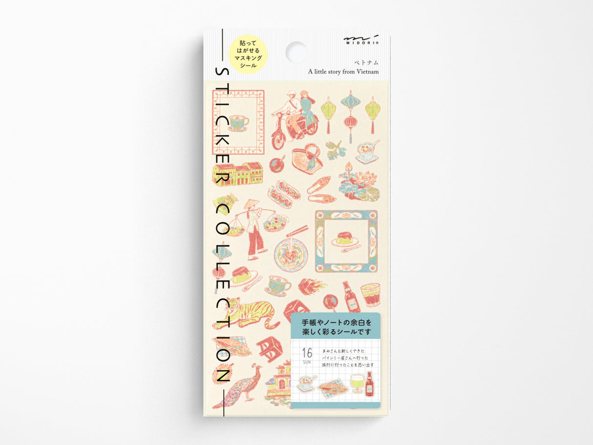 Midori Stickers - Vietnamese Motifs