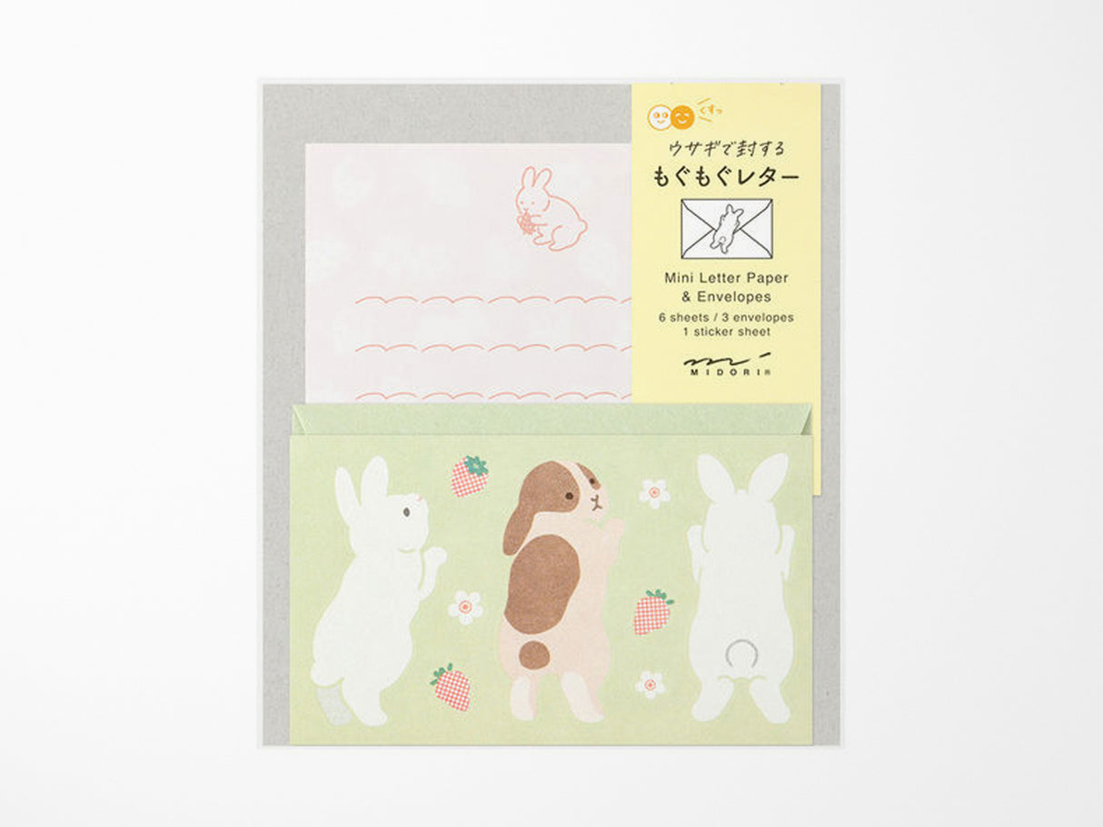 Mini Letter Set with Stickers - Hungry Rabbit
