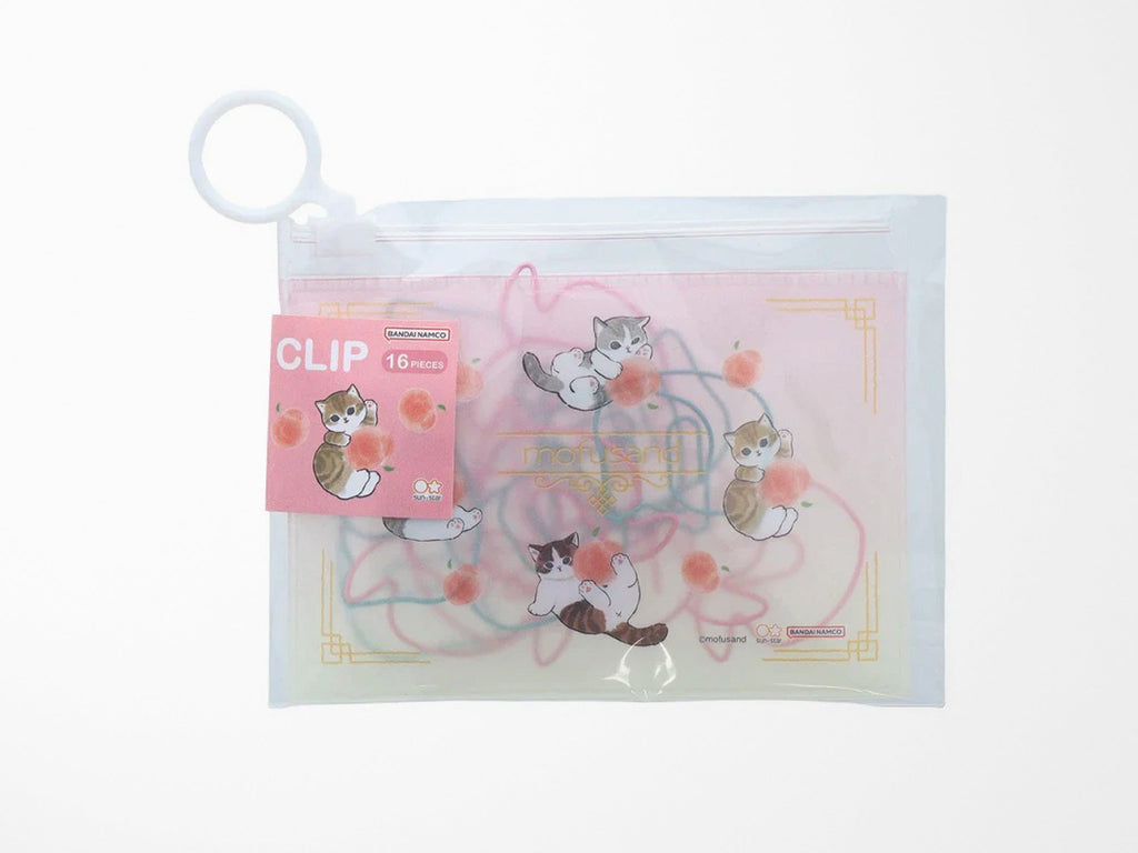 Mofusand Paper Clips in Zip Pouch