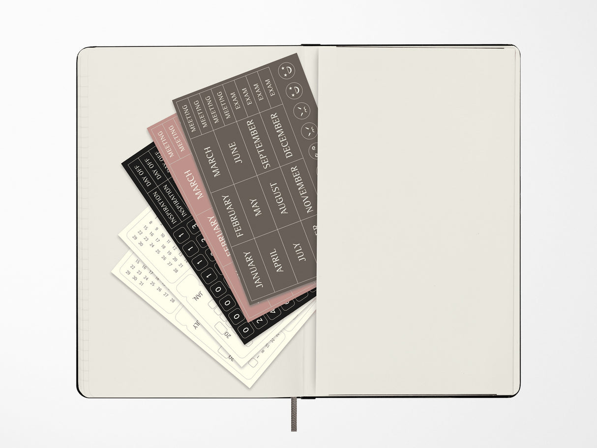 Moleskine 12 Month Weekly UNDATED Planner - BLACK Hardcover