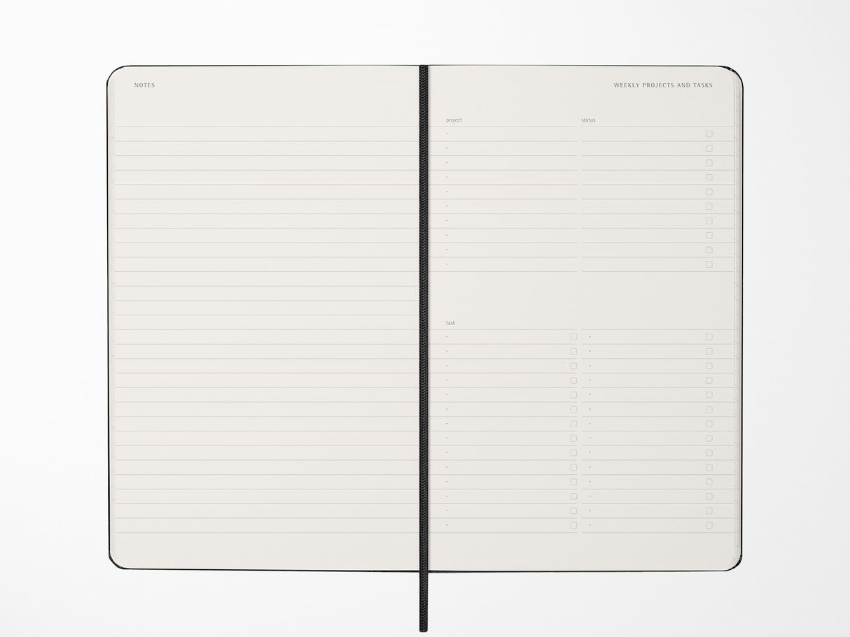 Moleskine 2027 Pro Weekly Vertical Planner - Black Hardcover