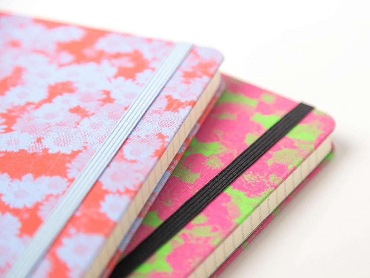 Moleskine Fluorescent Floral Limited Edition Notebook - Pink & Green
