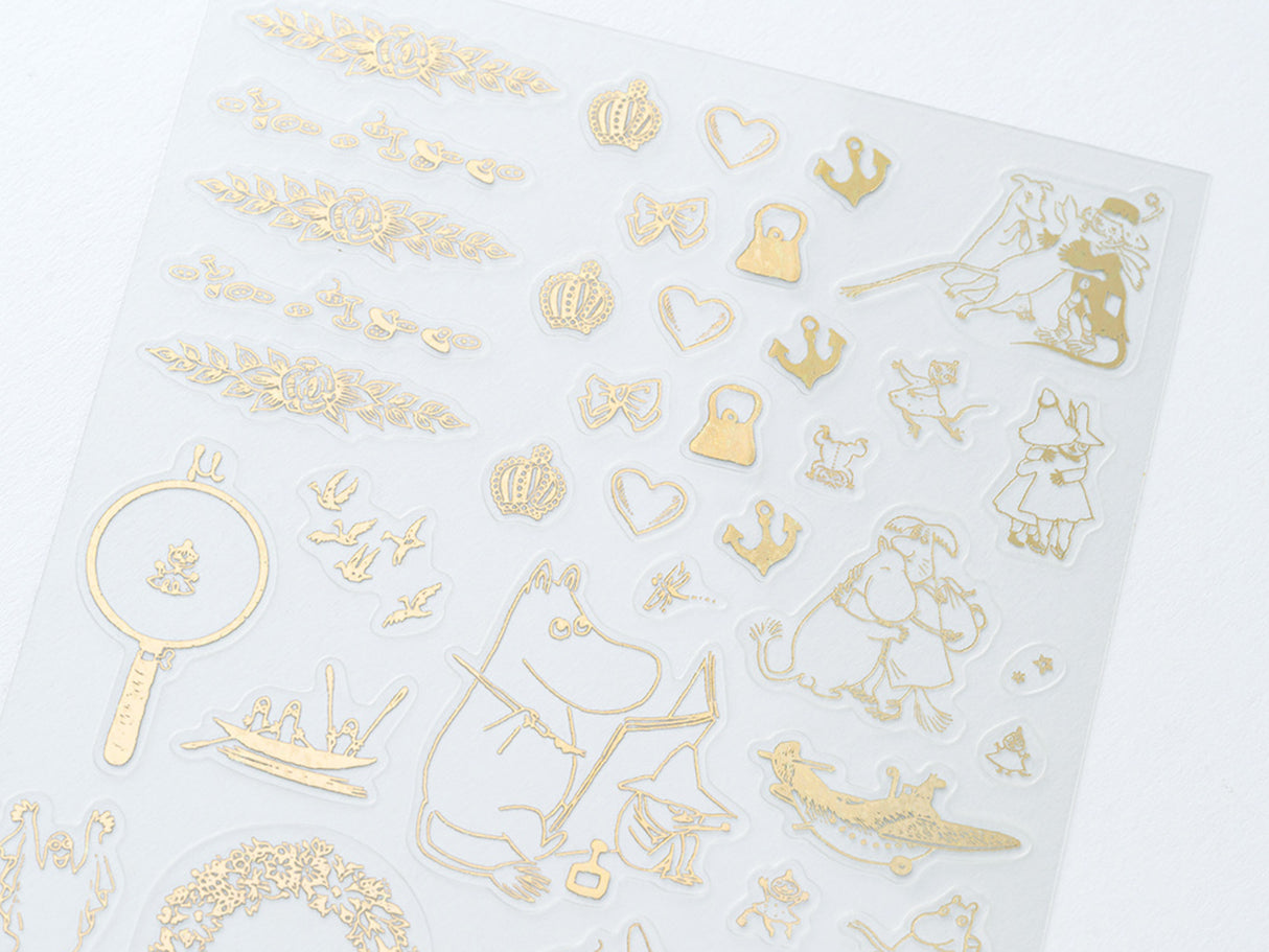 Moomin: Foil-Stamped Clear Stickers - Adventure Log
