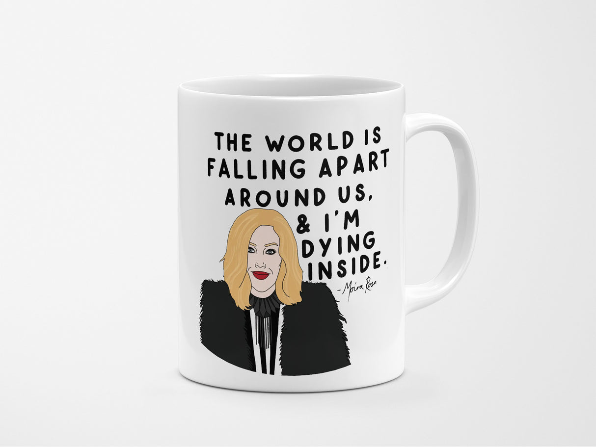 Moira Rose World Is Falling Apart Mug