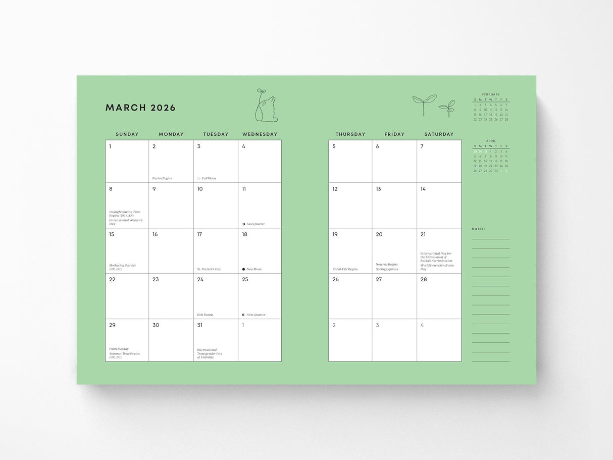 My Neighbor Totoro 2026 12-Month Weekly Planner