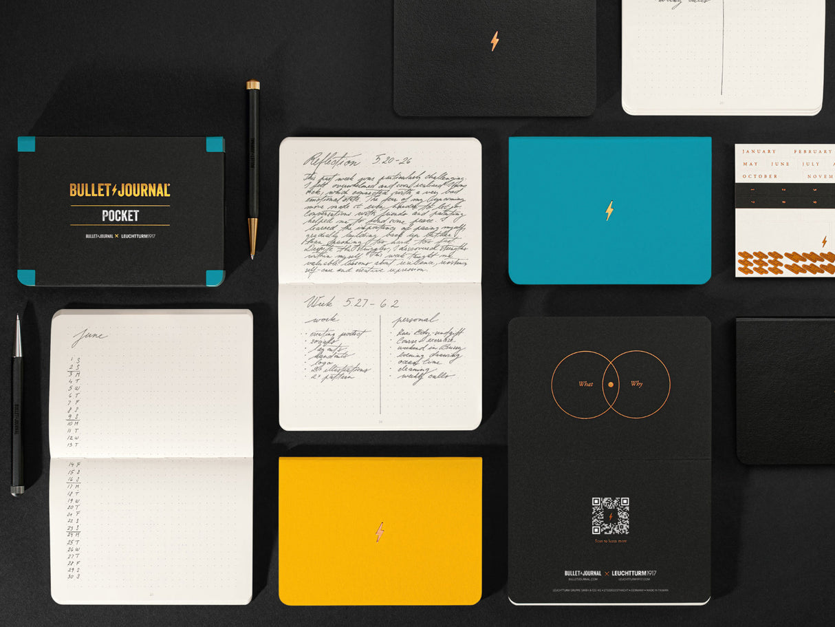 NEW! Leuchtturm 1917 Turquoise25 Bullet Journal - Pocket Set of 3