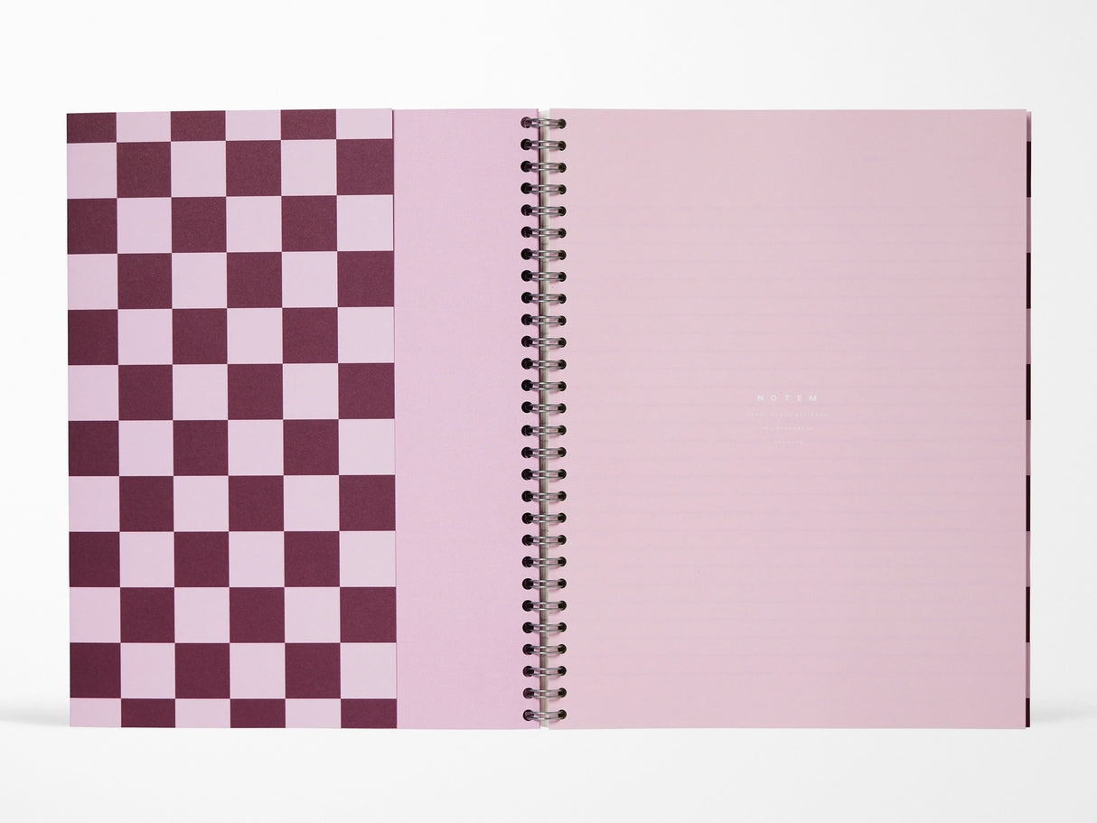 NEW! Notem NELA Journal - Large Bordeaux Check