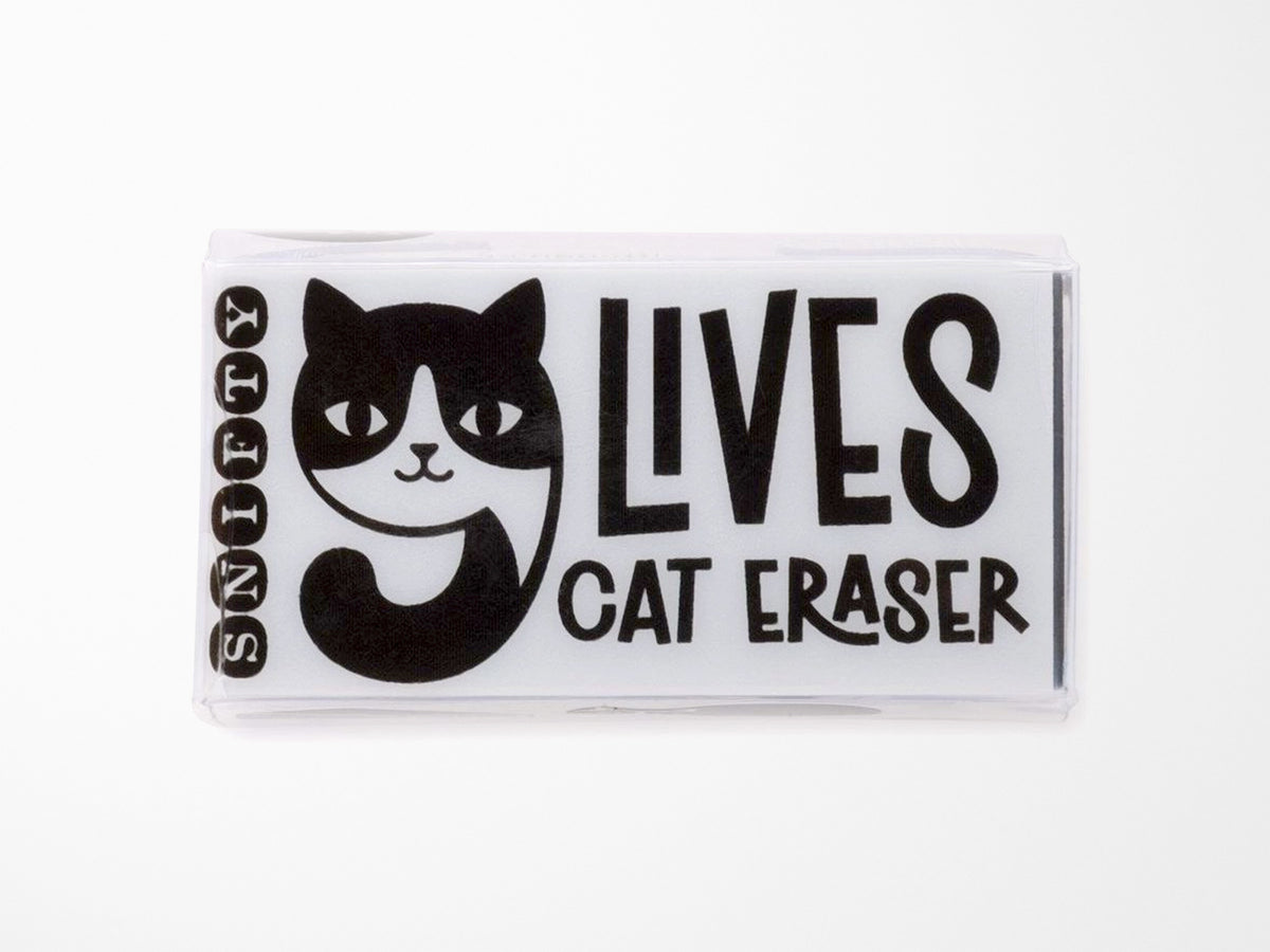 Nine Lives Cat Eraser