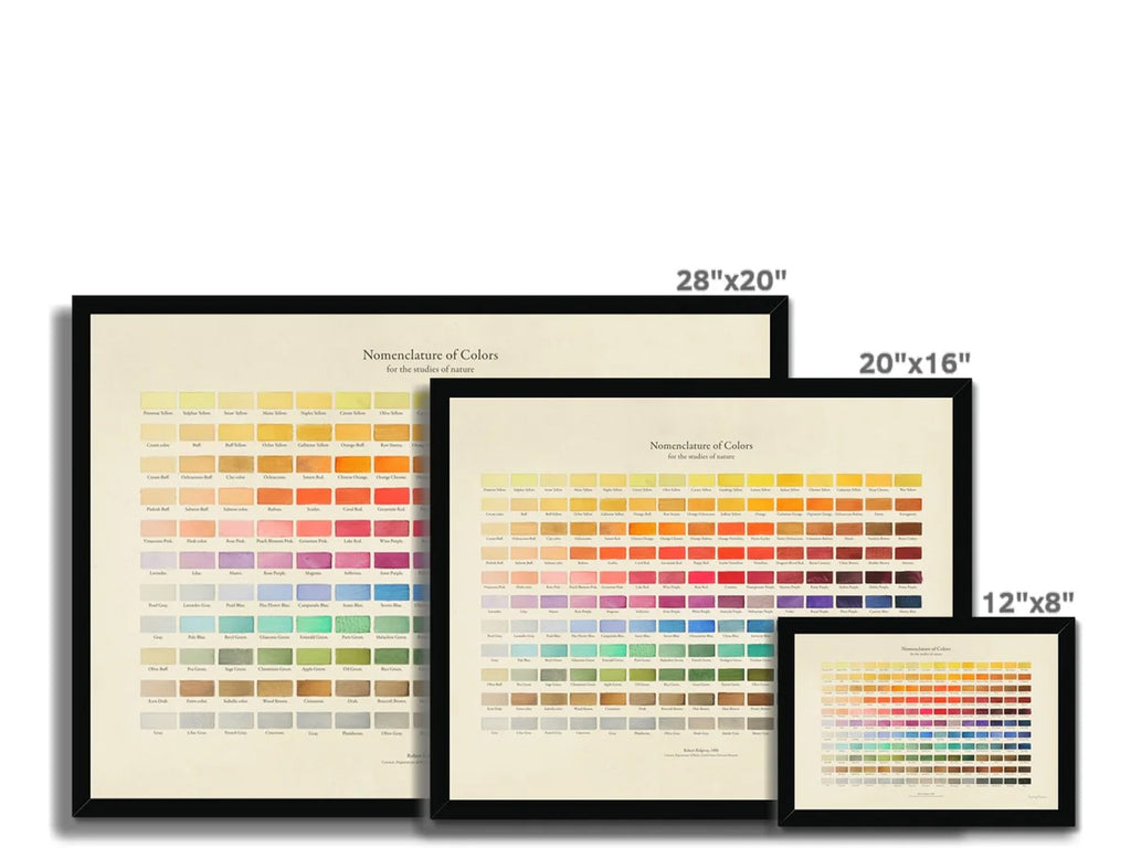Nomenclature Of Colours Framed Fine Art Print