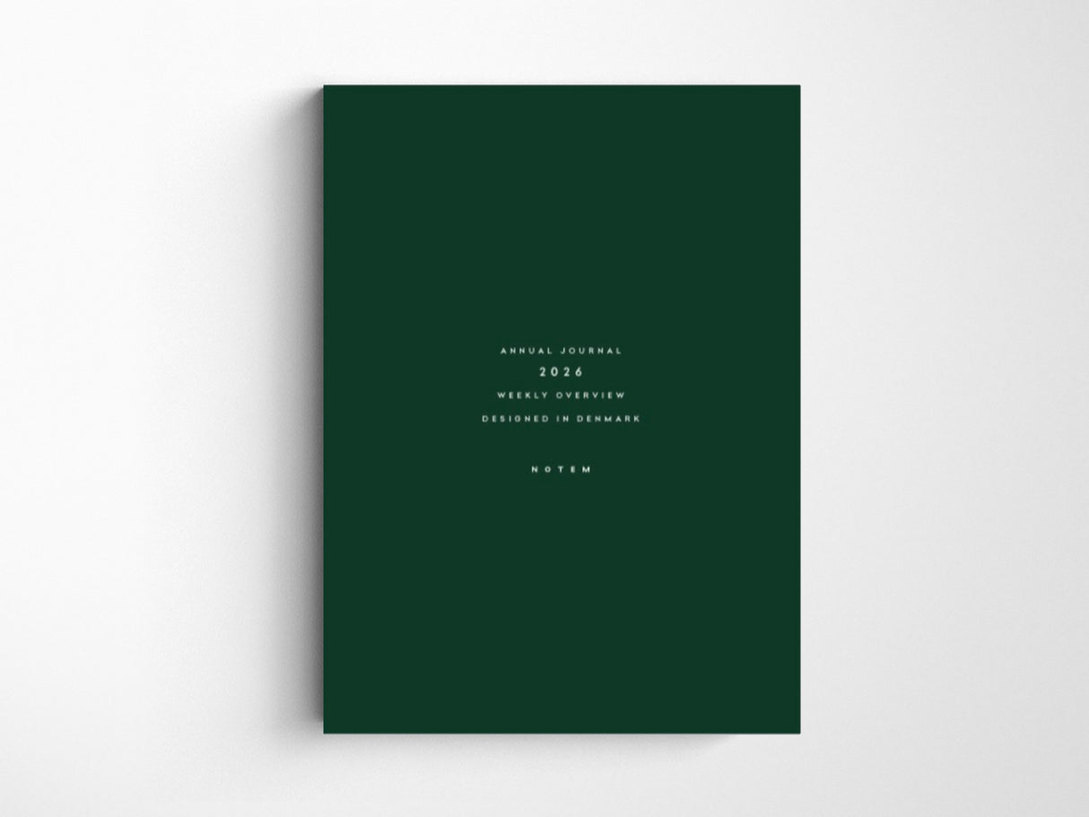 Notem ALVA ANNUAL Journal 2026 - Dark Green A5