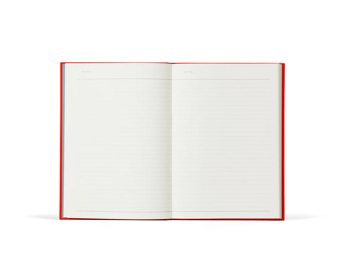 Notem BEA Notebook with Elastic Band - Bright Red