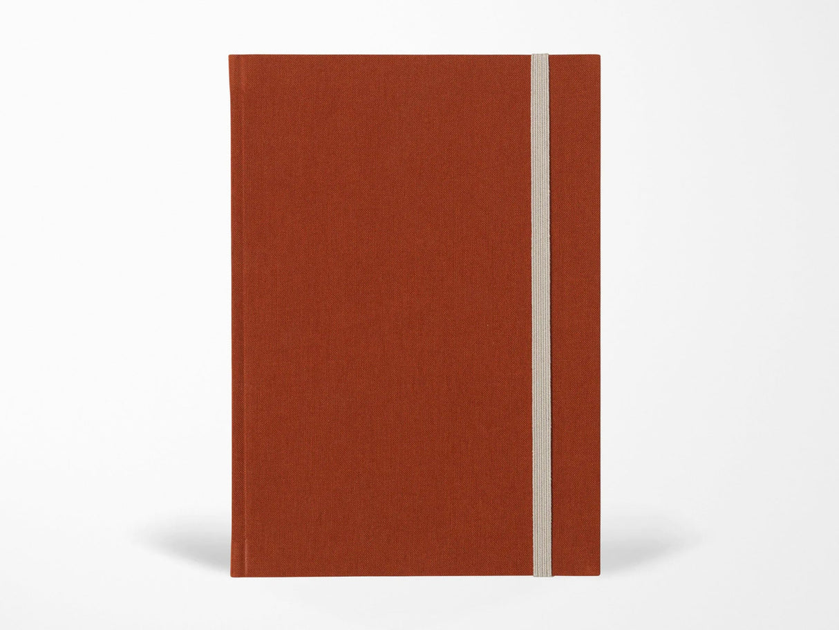 Notem BEA Notebook with Elastic Band - Dark Sienna