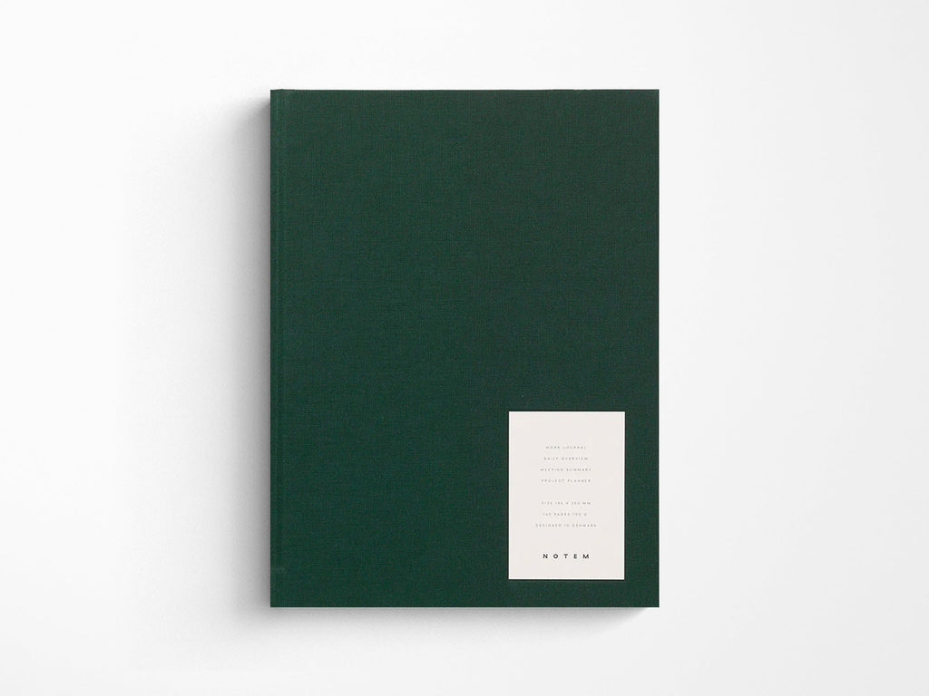 Notem EVEN Work Journal - Large Dark Green