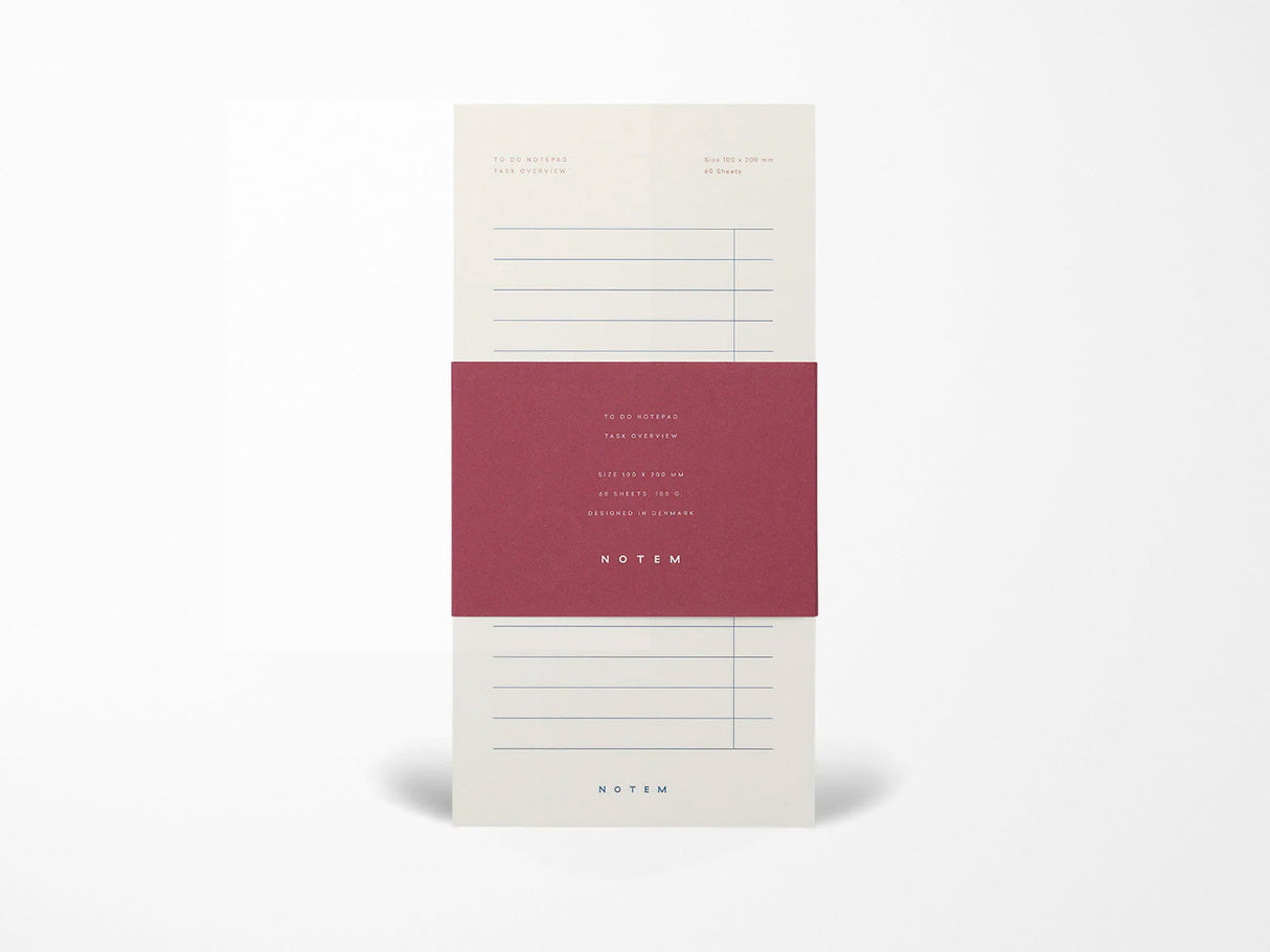 Notem MILO To Do Notepad - White & Blue
