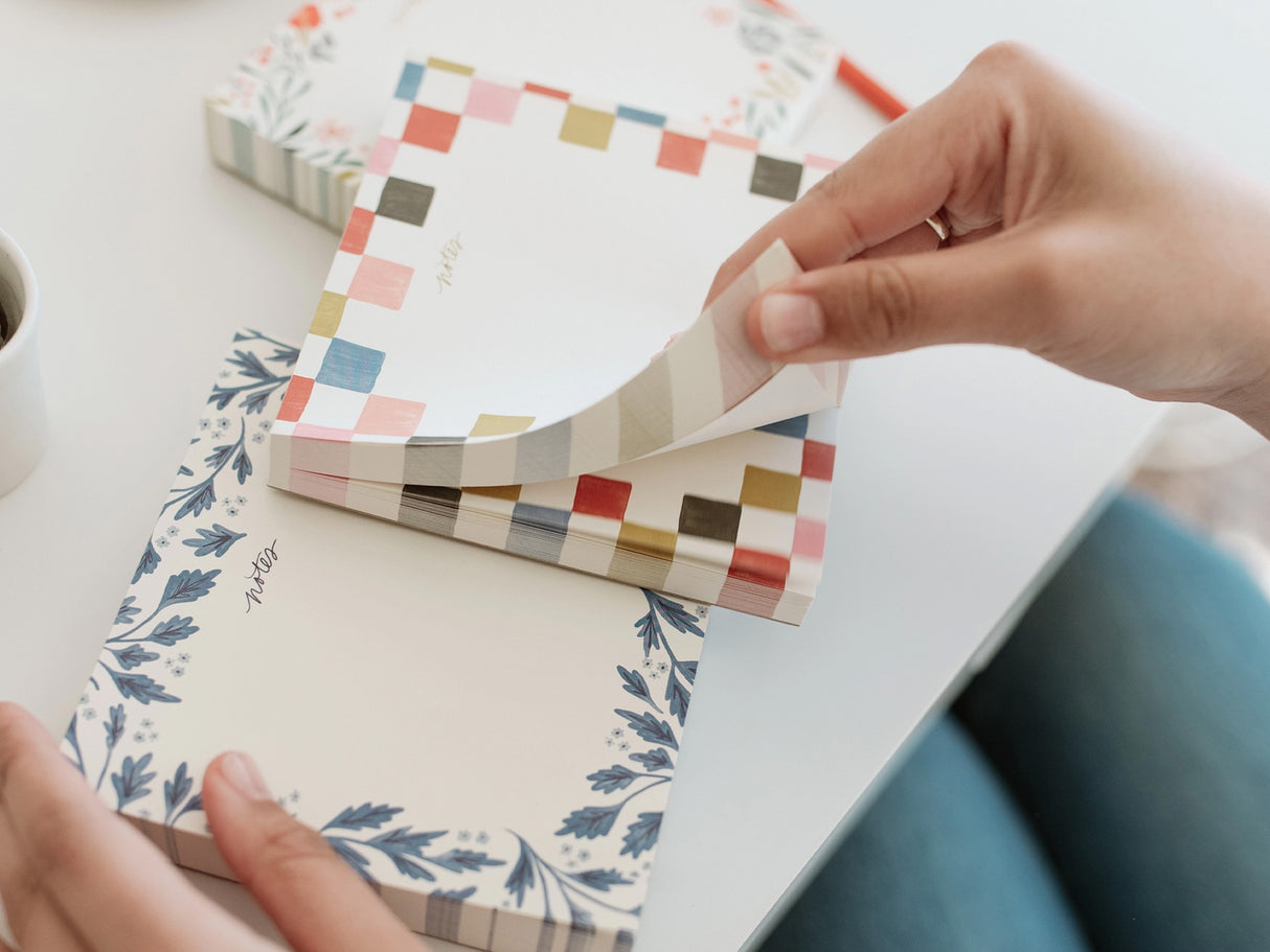Notes Block Notepad - Floral