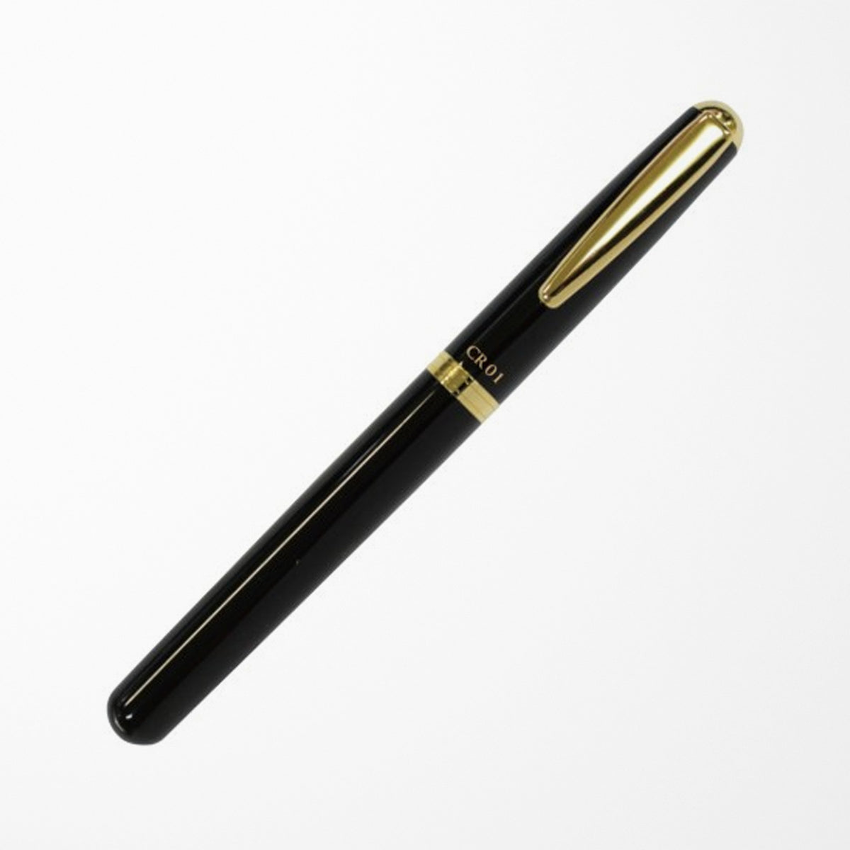 OHTO CR02 Keramische rollerball pen, 0,5 mm fijne punt, middeldik aluminium vat met messing componenten, mat zilver, navulbare zwarte inkt op waterbasis, CR02-05-MSV
