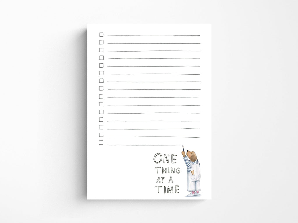 One Thing At A Time Notepad