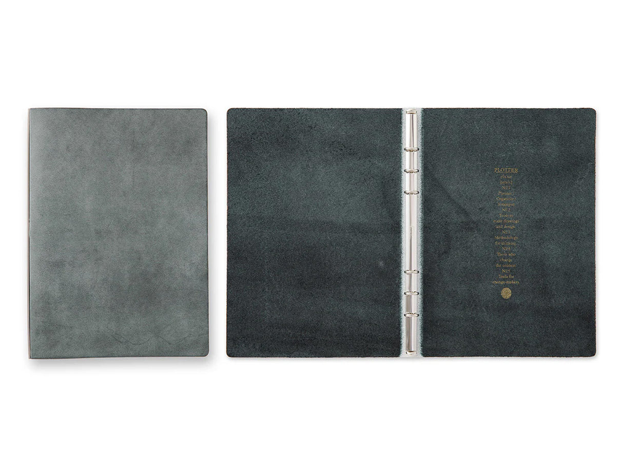PLOTTER 6 Ring Leather Binder - A5 Shiranami