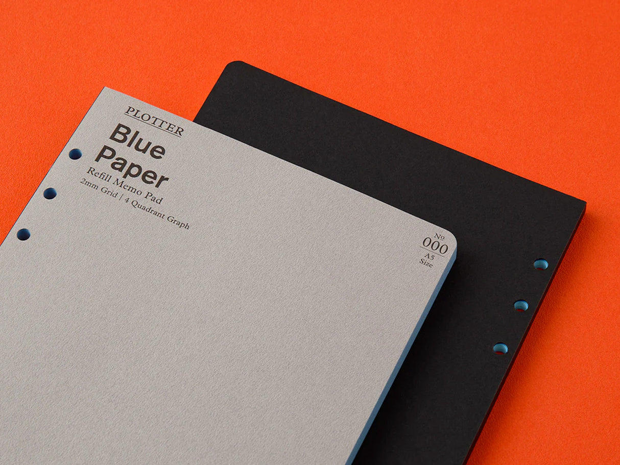 PLOTTER Blue Paper Memo Pad 2mm Grid - A5 Size