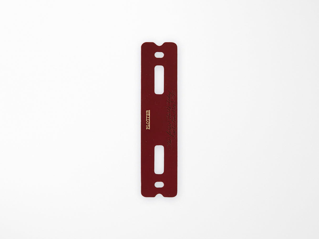 PLOTTER Limited Edition LISCIO Red Leather 6 Ring Leather Binder with Accessories - A5