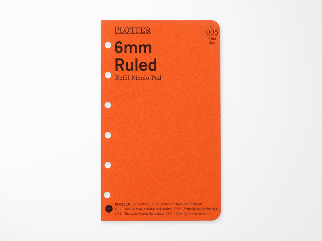 PLOTTER Refill Memo Pad Ruled - Mini Size