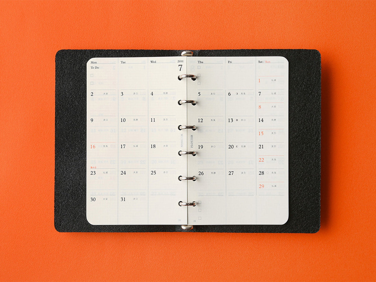 PLOTTER Refill Monthly Schedule Refill 2026 - Mini Size